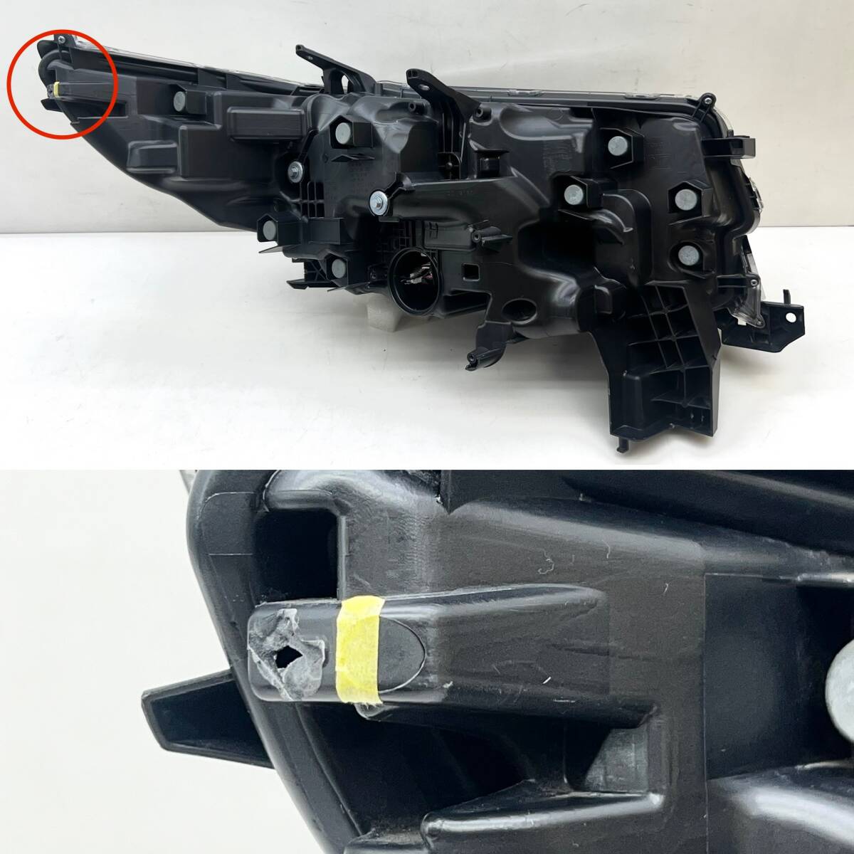 即決 3眼 ハ アルファード 30 後期 / LED トヨタ 純正 左 ヘッドライト