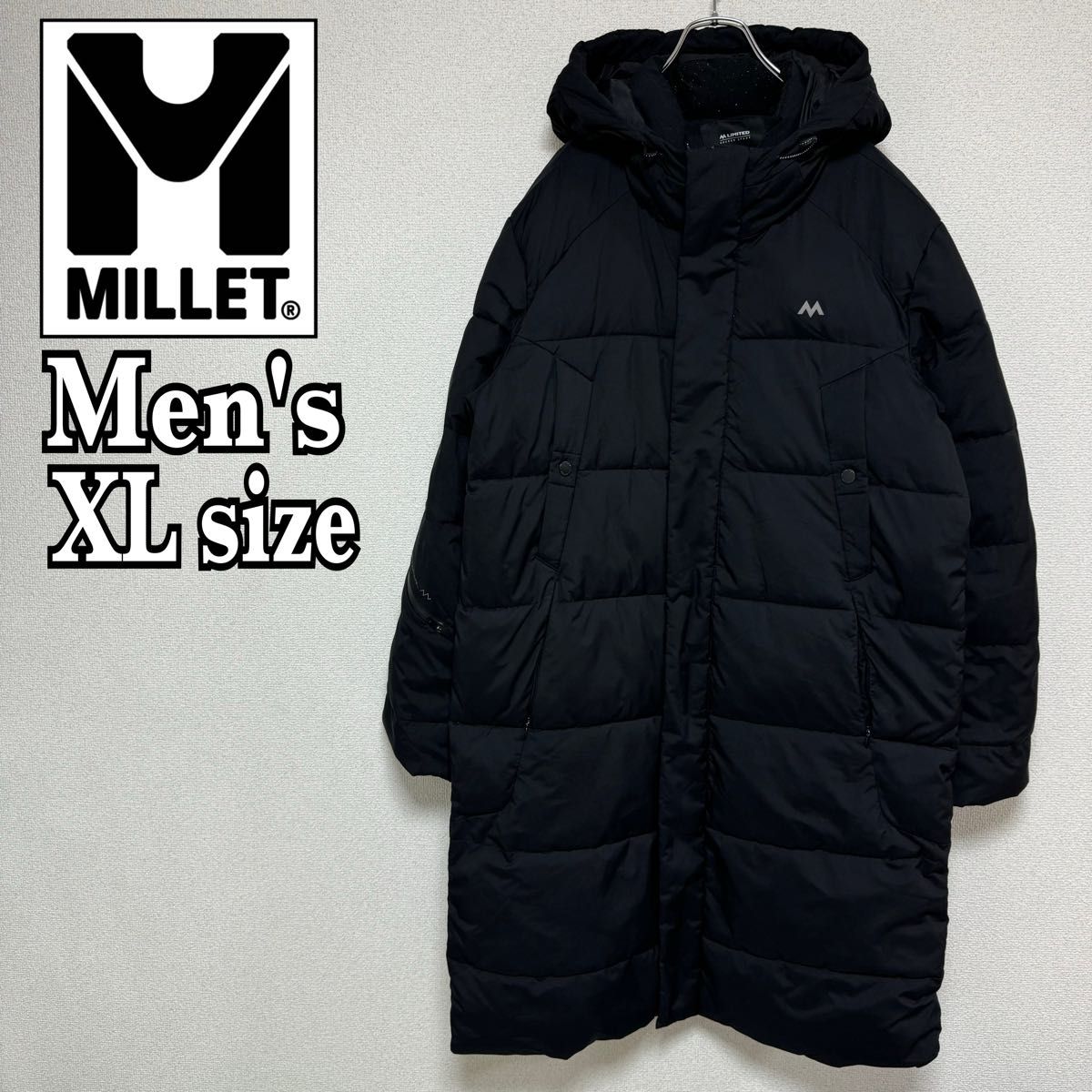 Millet ミレー ロング ダウンジャケット ベンチコート メンズ XLサイズ