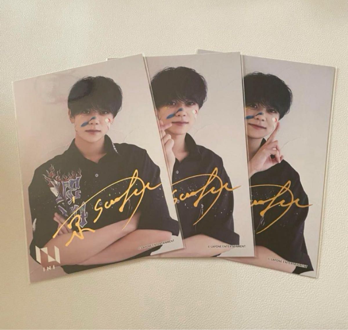 INI 藤牧京介 金箔 サイン ポストカード｜Yahoo!フリマ（旧PayPayフリマ）