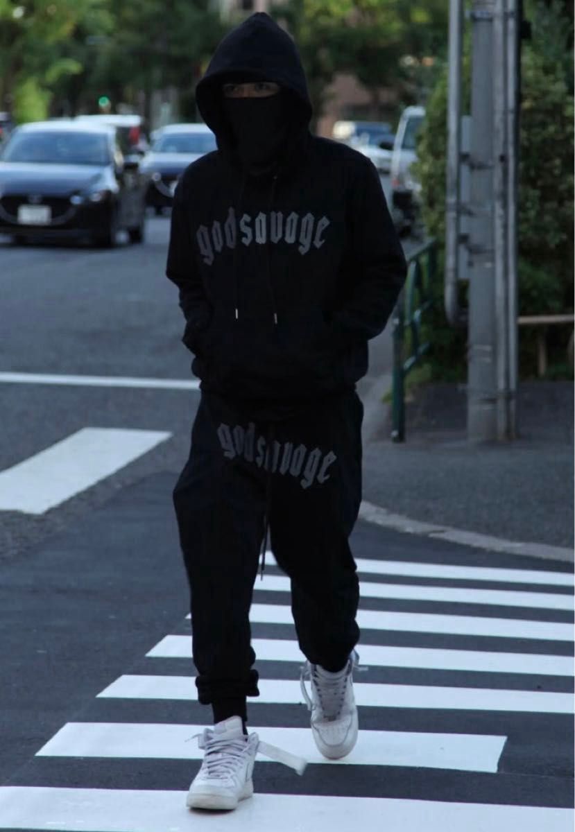 ゴッドサベージ godsavage OG LOGO HOODIE - BLACK｜Yahoo!フリマ（旧