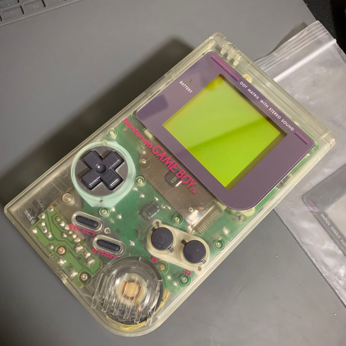 Nintendo 初代ゲームボーイ スケルトン レストア済品 #07｜Yahoo