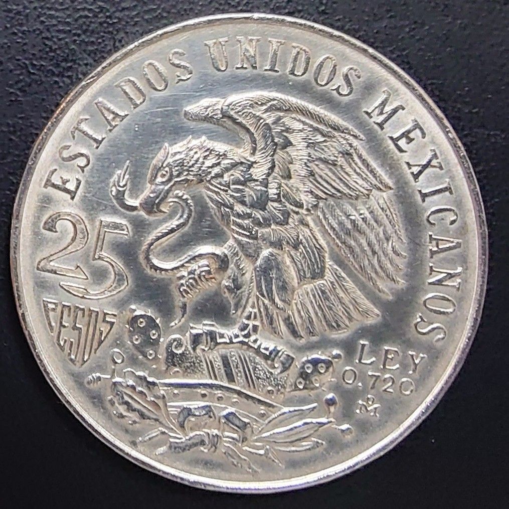 1968年 メキシコ銀貨 25ペソ メキシコオリンピック記念銀貨プルーフ