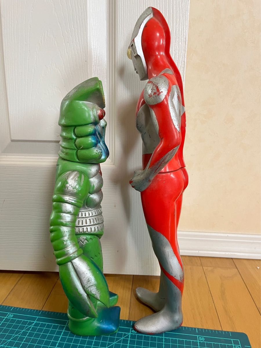 ソフビ ブルマァク バルタン星人 ウルトラマン付きセット復刻 当時物