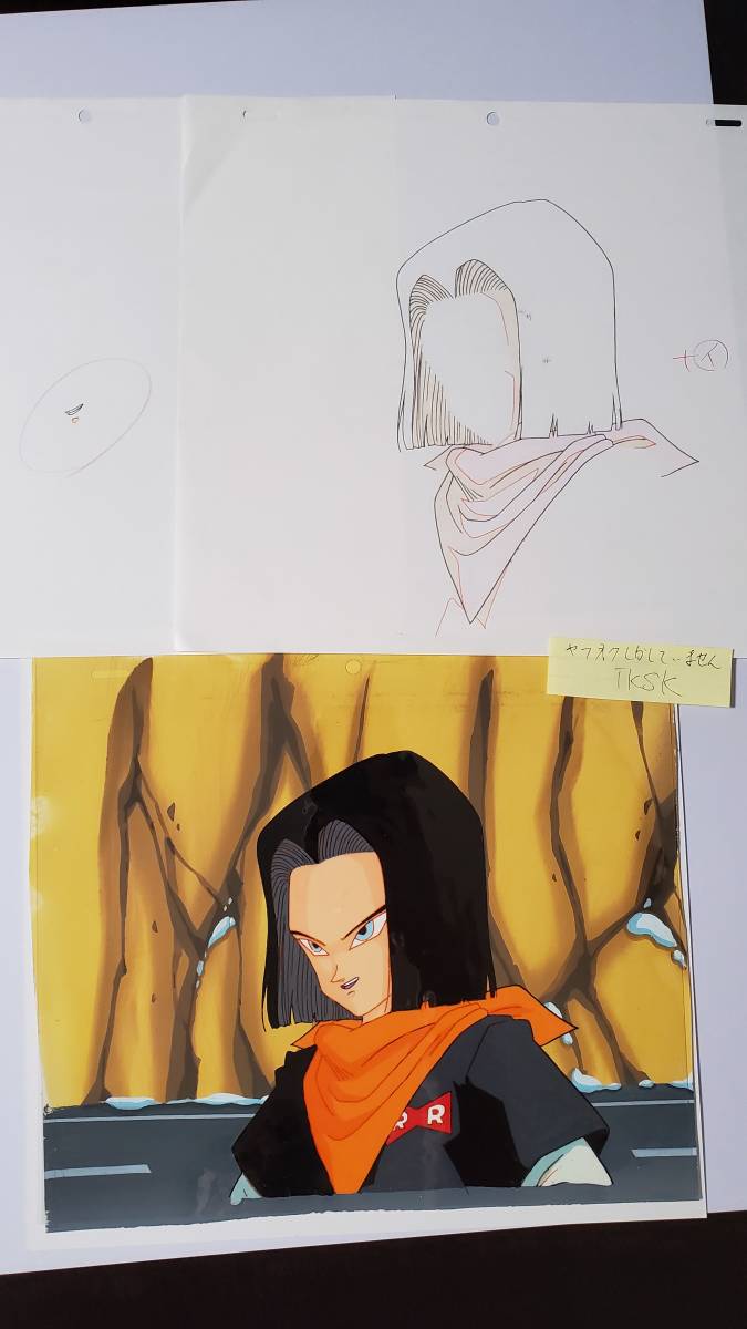 Yahoo!オークション - ドラゴンボールZ 人造人間17号 セル画と合成動画