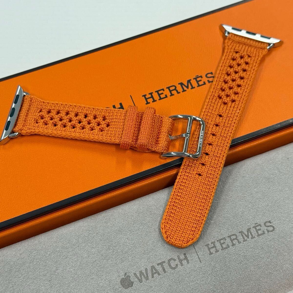 即決 未使用 希少 Apple Watch Hermes トリコ 42mm 41mm 40mm シンプル