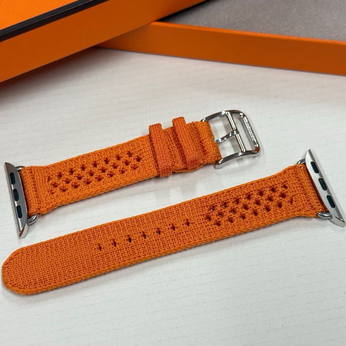即決 未使用 希少 Apple Watch Hermes トリコ 42mm 41mm 40mm シンプル