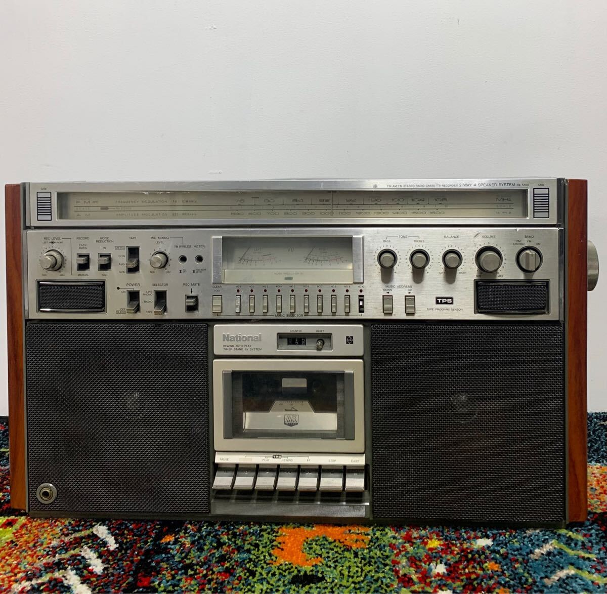 ♪昭和銘機 整備清掃ラジカセ National 「Disco M」RX-5700 ♪昭和銘機