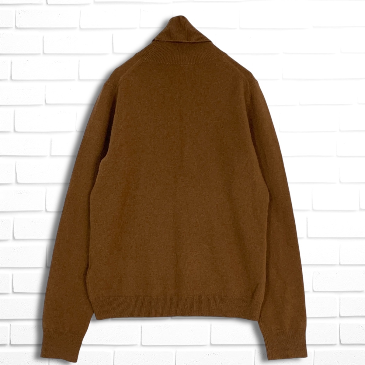 美品 UNIQLO ユニクロ カシミヤ 100% 長袖 タートルネック ニット