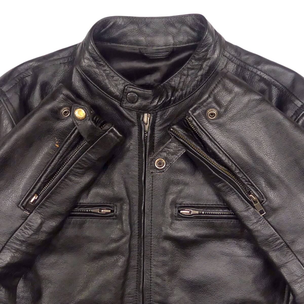 即決 MOTORHEAD メンズ M レザーライダースジャケット モーターヘッド