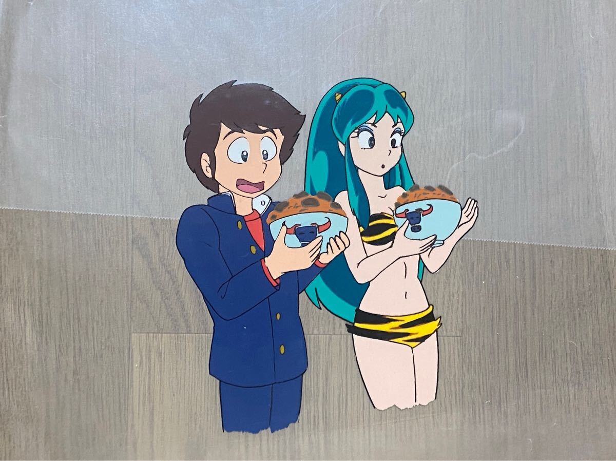 Yahoo!オークション - うる星やつら セル画 あたるとラム 牛丼