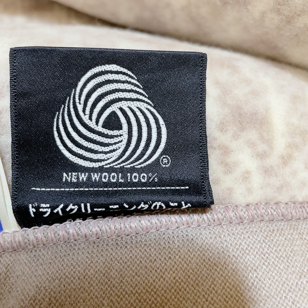 送料無料 即決 未使用 保管品 CELINE セリーヌ 毛布 純毛毛布 毛100