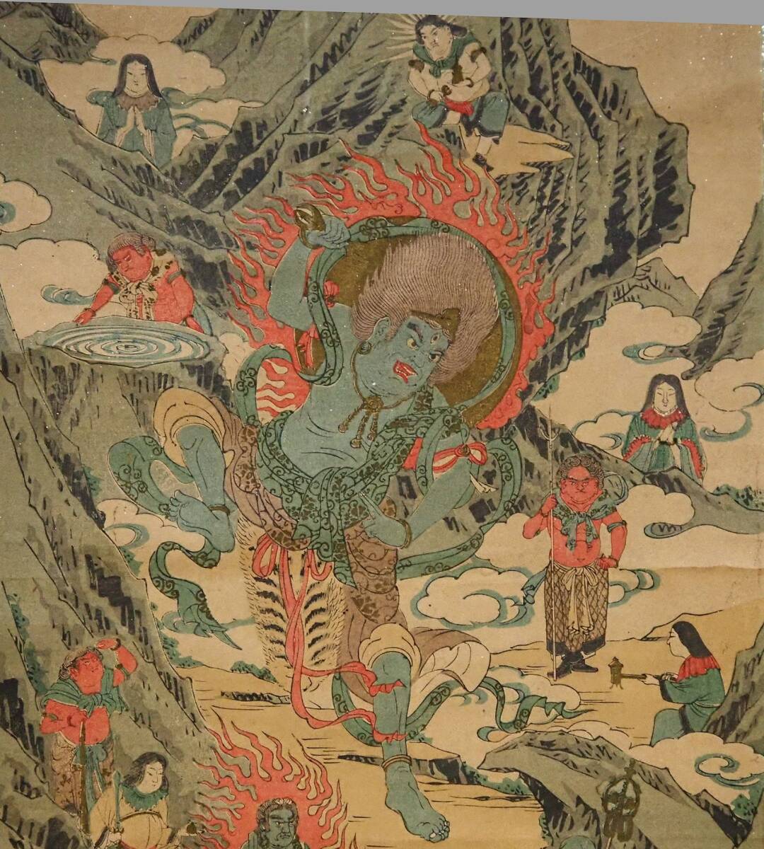 Yahoo!オークション - 仏教古版画「大峯曼荼羅」蔵王権現 大峯山 修験