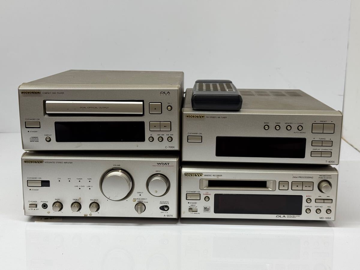 ONKYO ONKYO A-907X ミニコンポ◇現状品 ミニコンポ C-705X A-907X T