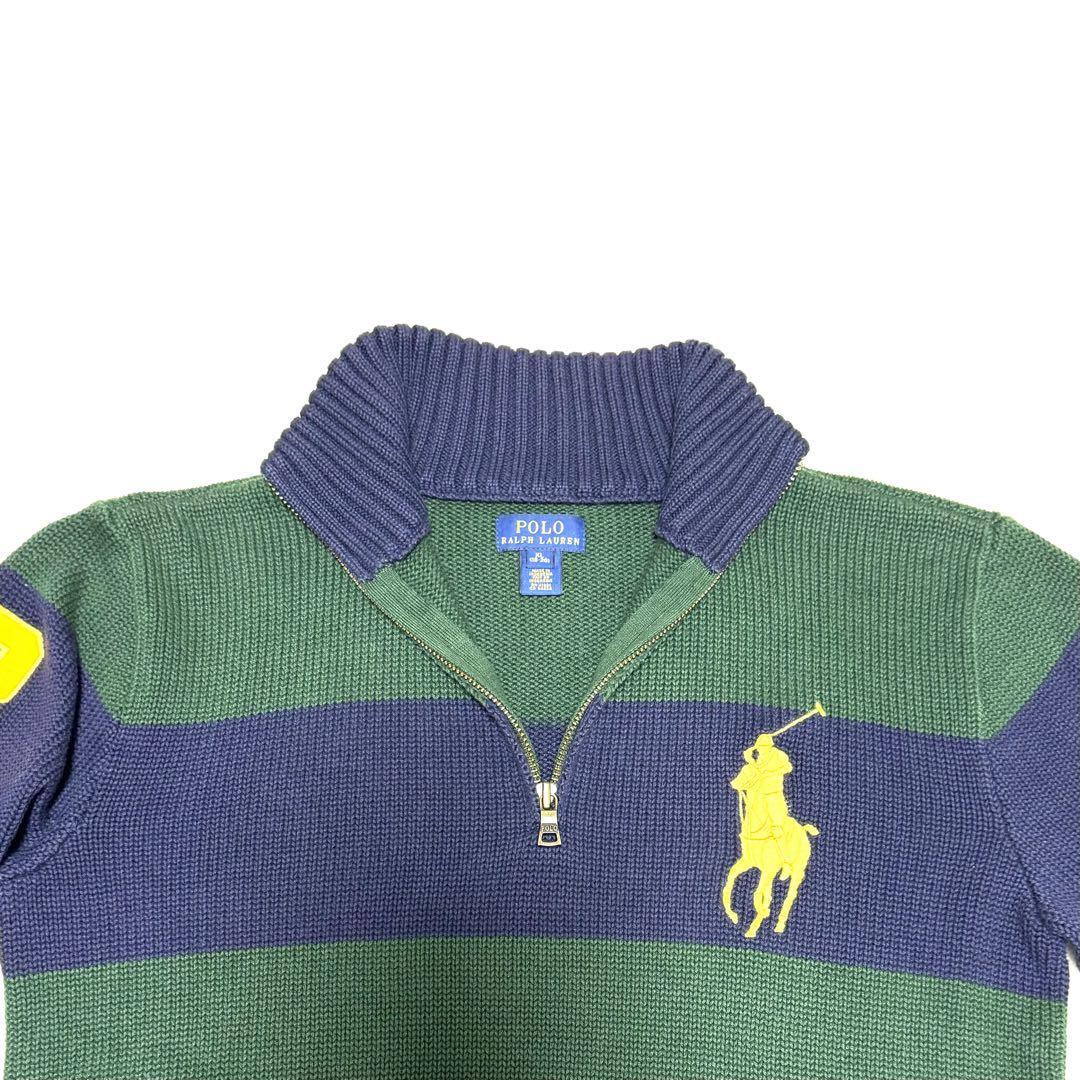 ポロ ラルフローレン Polo RALPH LAUREN ニット ハーフジップ ビッグ
