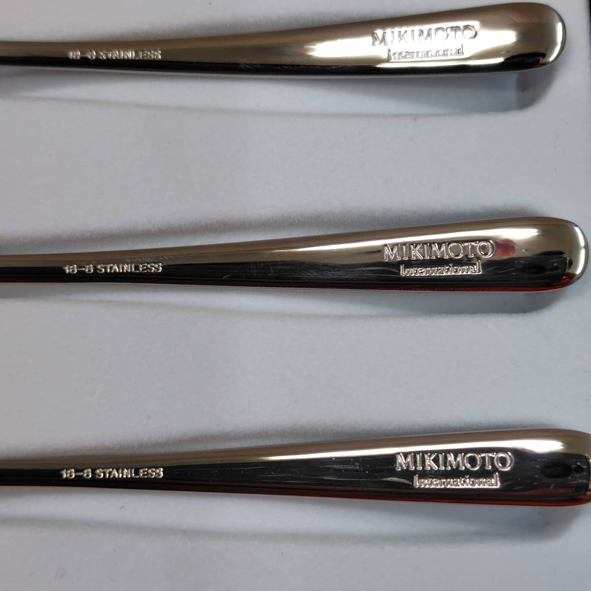 MIKIMOTO パール付き スプーン 18-8ステンレス 5本セット ミキモト