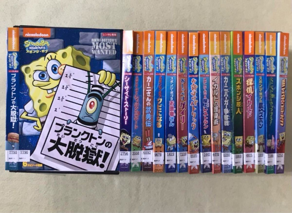 スポンジ・ボブ シリーズ 16巻セット 管理番号10435 DVD レンタル落ち