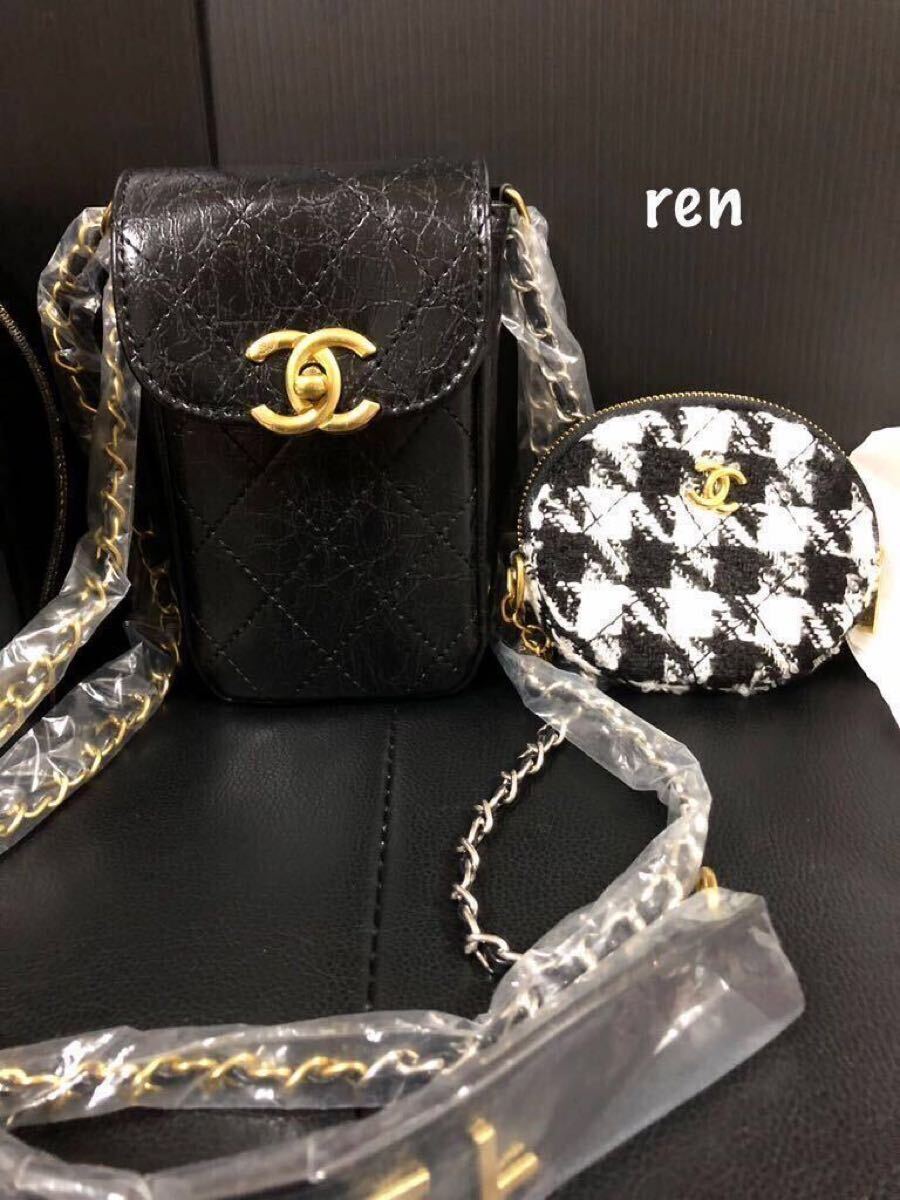 希少新品 CHANEL シャネル ノベルティ スマホポーチ コインケース