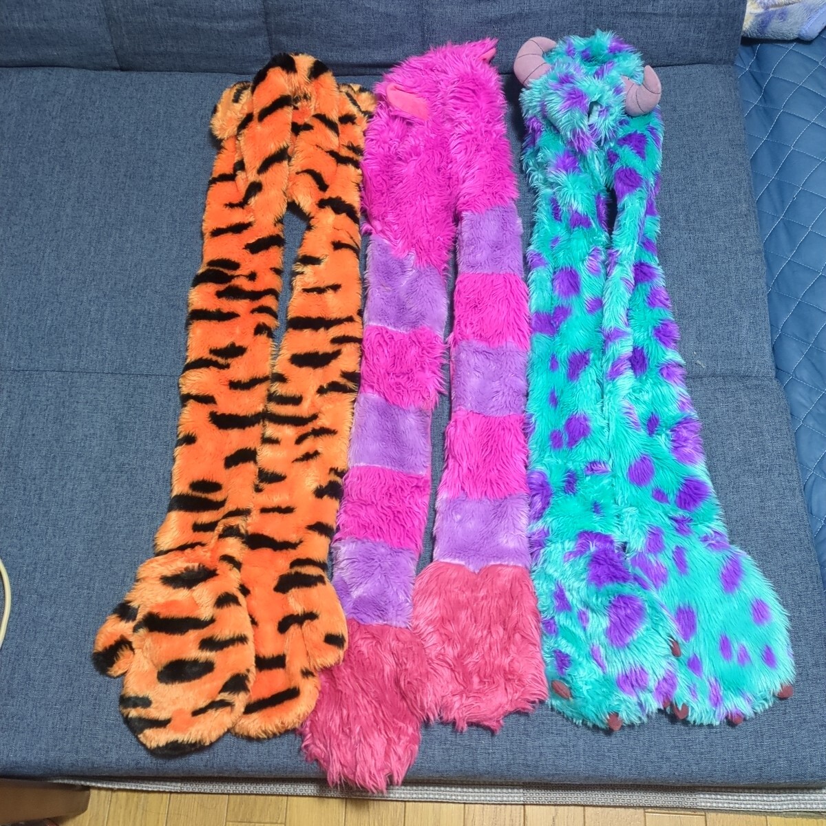 ディズニー 被りモノ サリー チェシャ猫 ティガー 3点セット