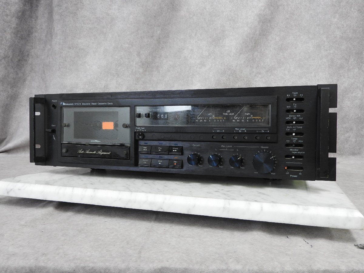 通電OK】 Nakamichi ナカミチ カセットデッキ 670ZX ディスクリート3
