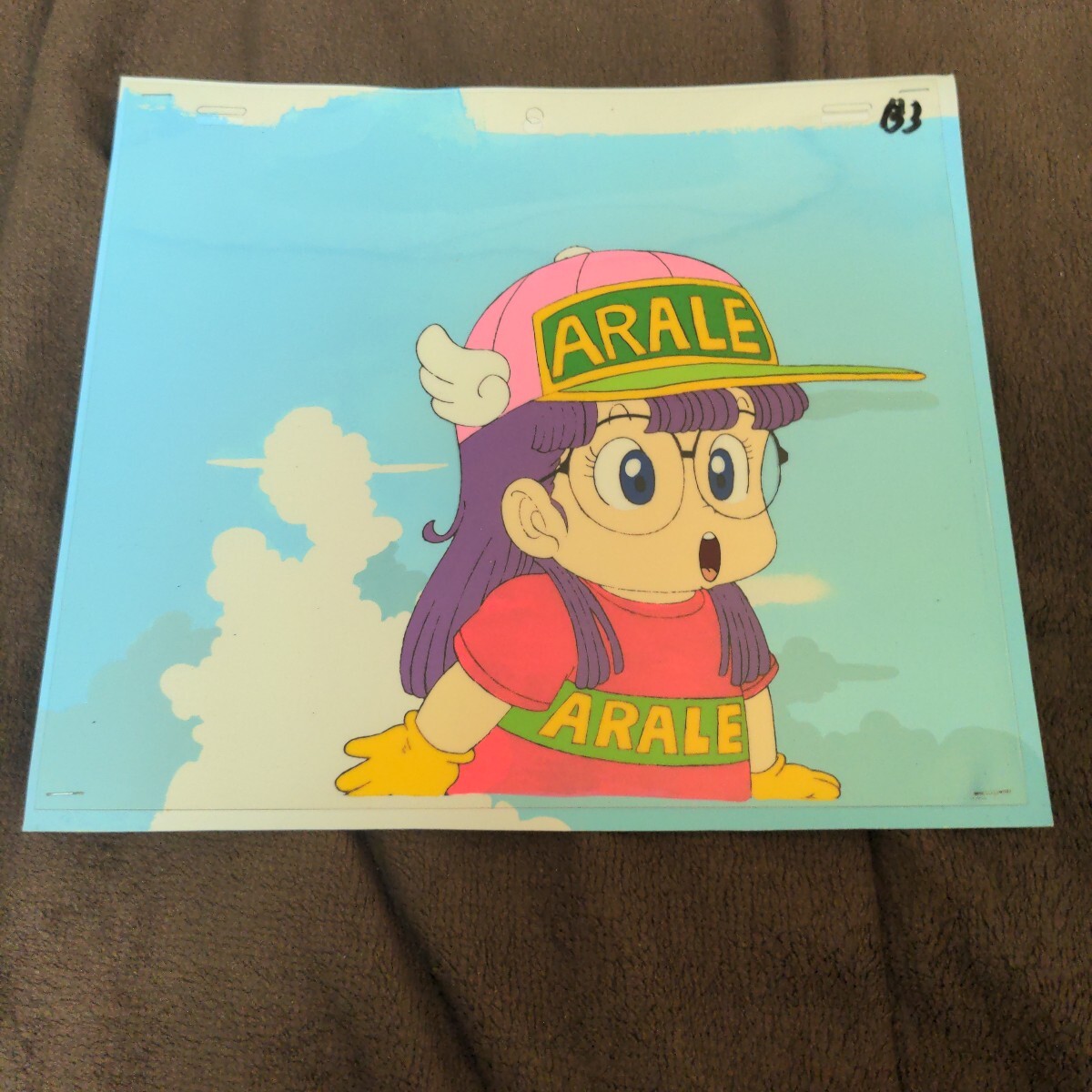 Dr スランプ アラレちゃん セル画 則巻アラレ 直筆背景付｜Yahoo