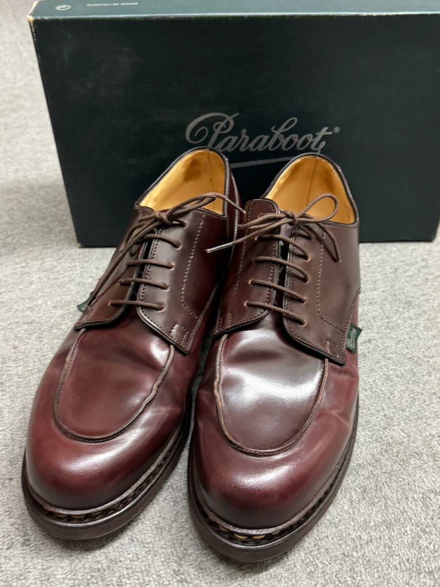 美品 PARABOOT パラブーツ シャンボード コードバン バーガンディー