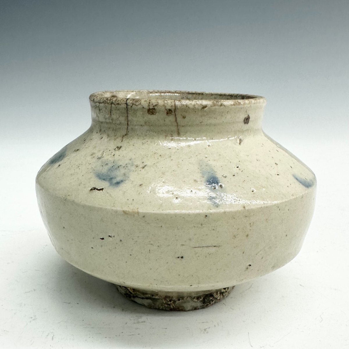 o*0様 李朝染付壺 / 朝鮮美術 中国古玩 中国美術 骨董品 時代品 古美術