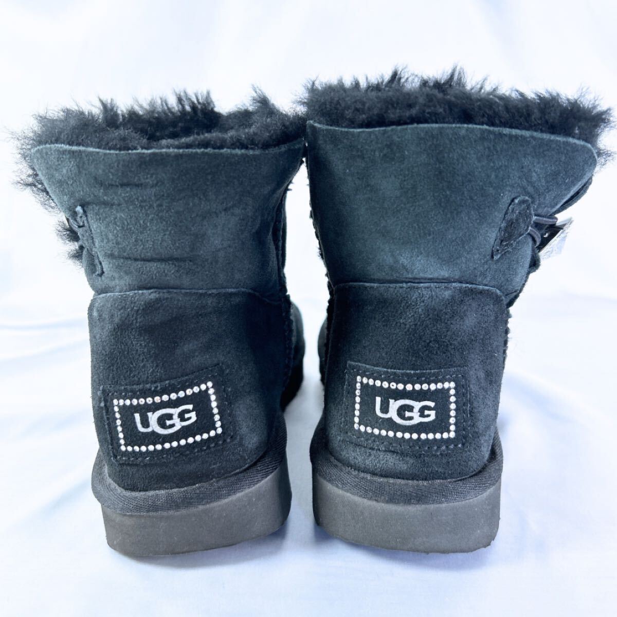 UGG アグ ラインストーン ビジュー ブーツ ブラック 24cm かわいい