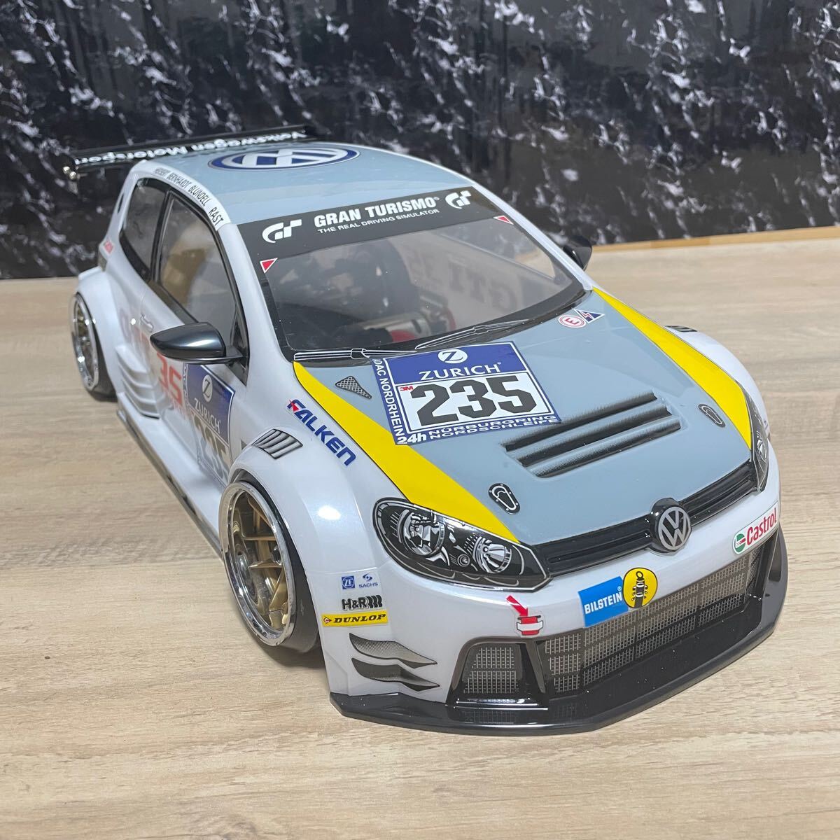 vw フォルクスワーゲン ゴルフ24 1/10ラジコンボディツーリング タミヤ