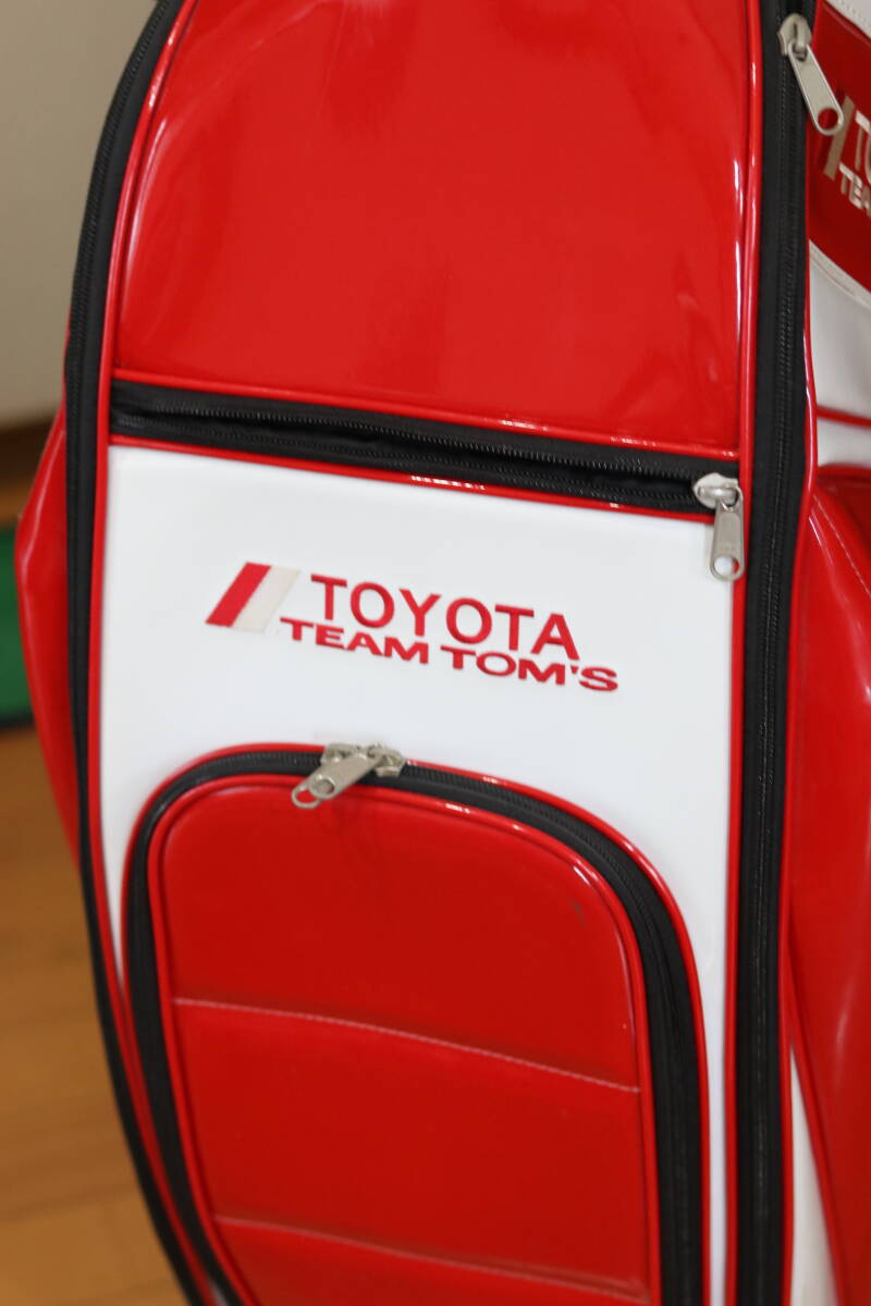 TOYOTA トヨタ TEAM TOM'S チーム トムズ エナメル キャディバッグ 9