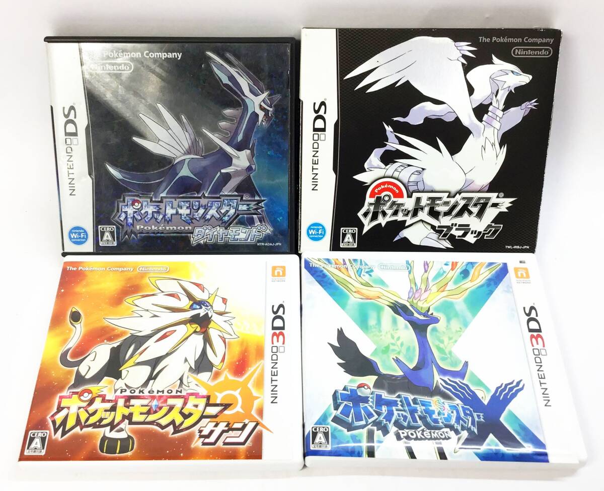 Yahoo!オークション - 4本セット NINTENDO DS/3DS ポケットモンスター
