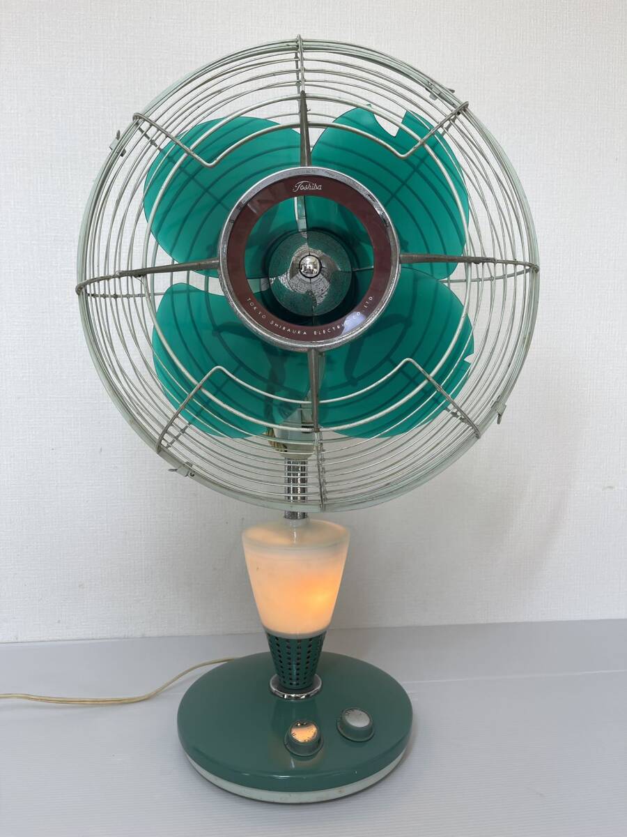 Yahoo!オークション - 夕顔 TYPE-LP東芝扇風機 昭和レトロ 照明付扇風
