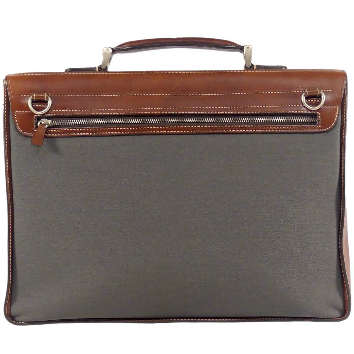 即決 イタリア製 VISARUNO レザーコンビビジネスバッグ ビサルノ 2way