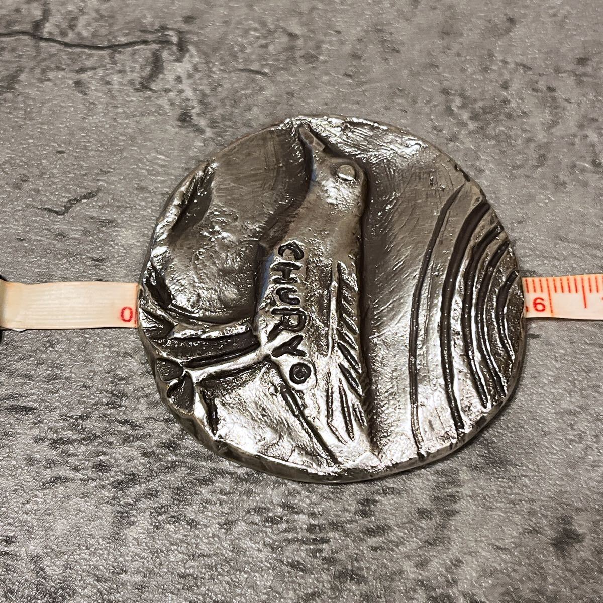 希少 美品 CHURYO ブローチ 彫刻家 佐藤忠良 100周年記念 鳥 バード