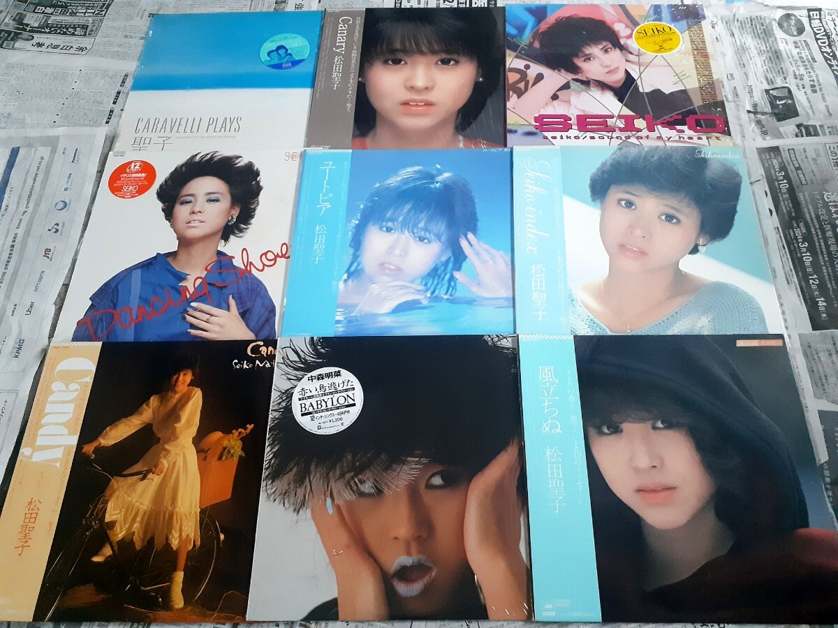 Yahoo!オークション - アイドルLP83枚(帯付カラーレコード有)+おまけ付