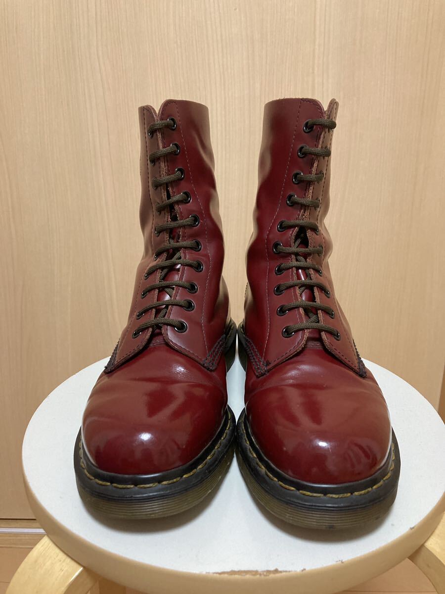 廃盤希少 Dr Martens 10ホール ブーツ UK8 チェリーレッド 1490