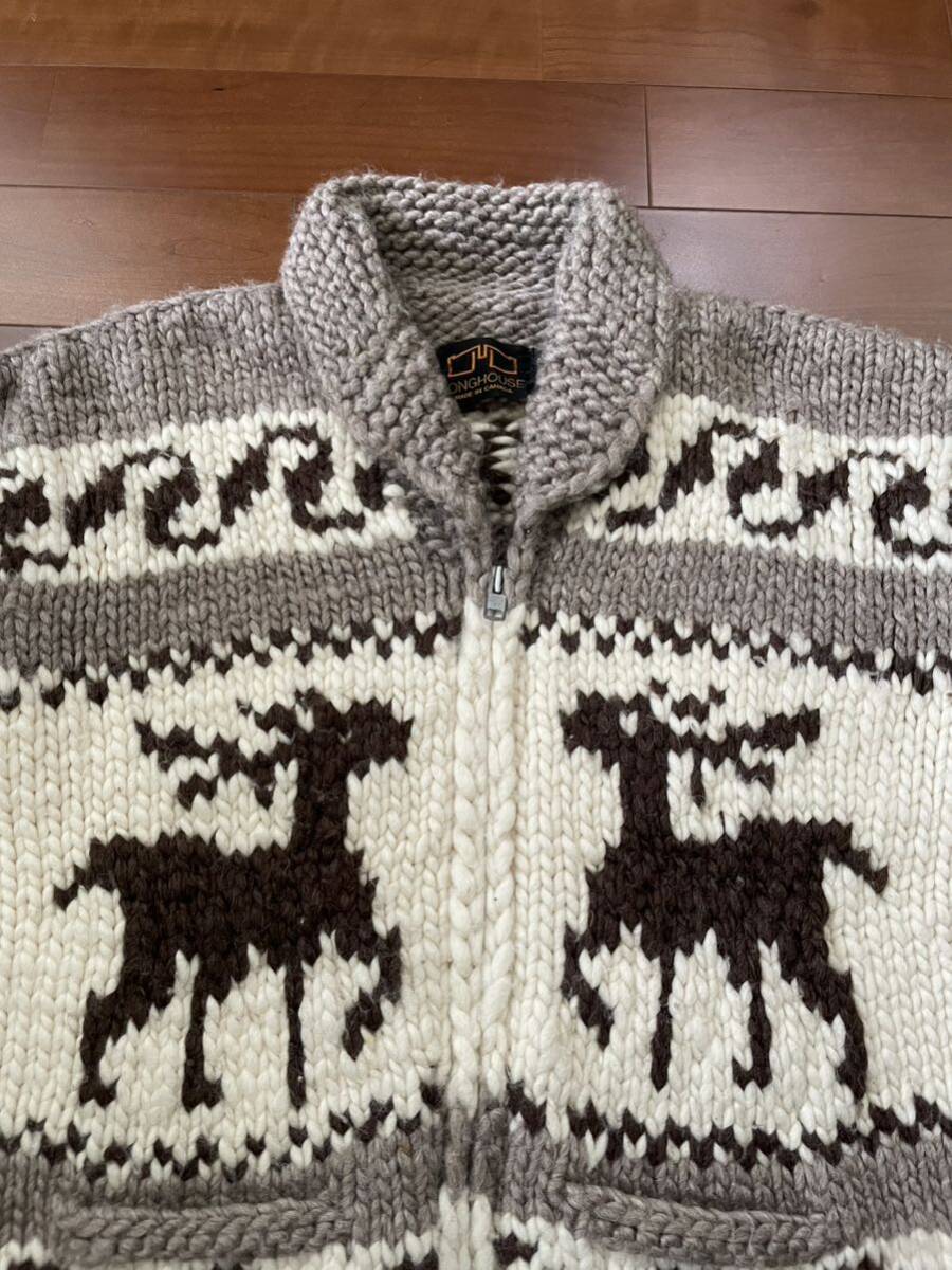 LONGHOUSEロングハウス カウチンセーター 鹿 ニット カナダ製｜Yahoo