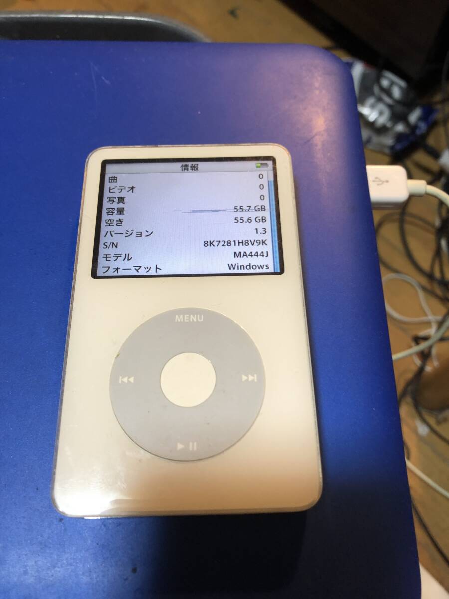 iPod Classic 第5.5世代 60GB 液晶欠陥 電池元気 iPod iPod Classic第
