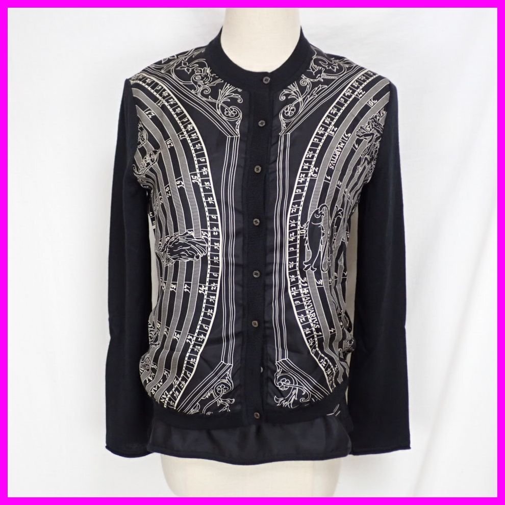 Yahoo!オークション - 美品 Hermes/エルメス アンサンブル/カーディガ