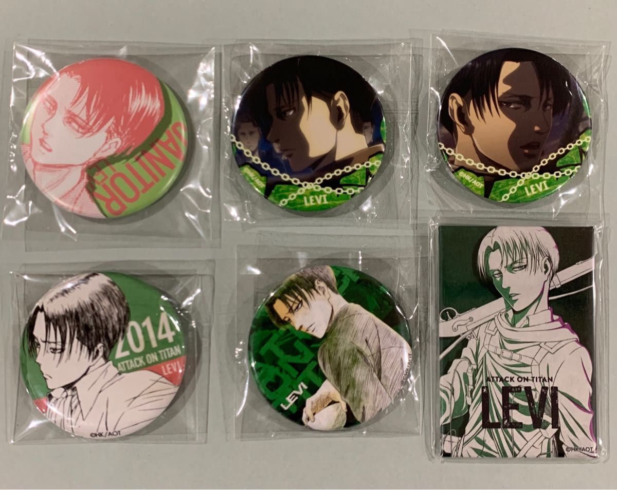 よ*読様 進撃の巨人 スペシャルイベント 原画 缶バッジ リヴァイ WIT