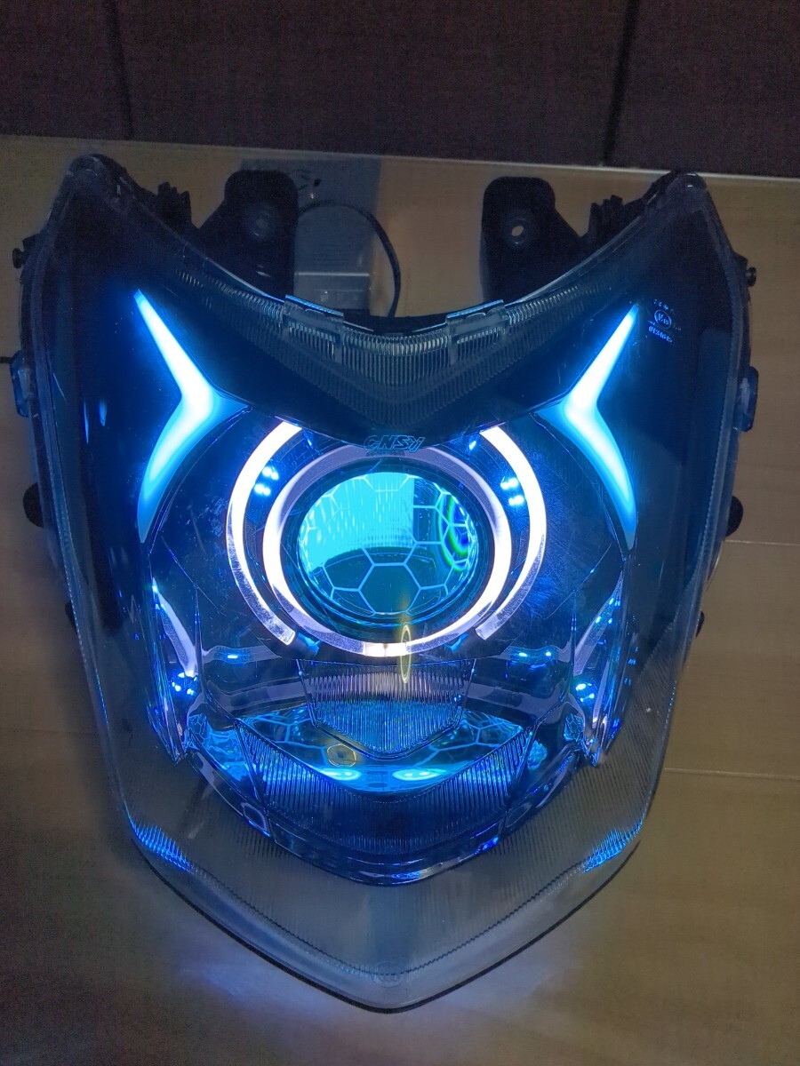 LED シグナスX 4型 デビルアイ 社外ヘッドライト プロジェクター