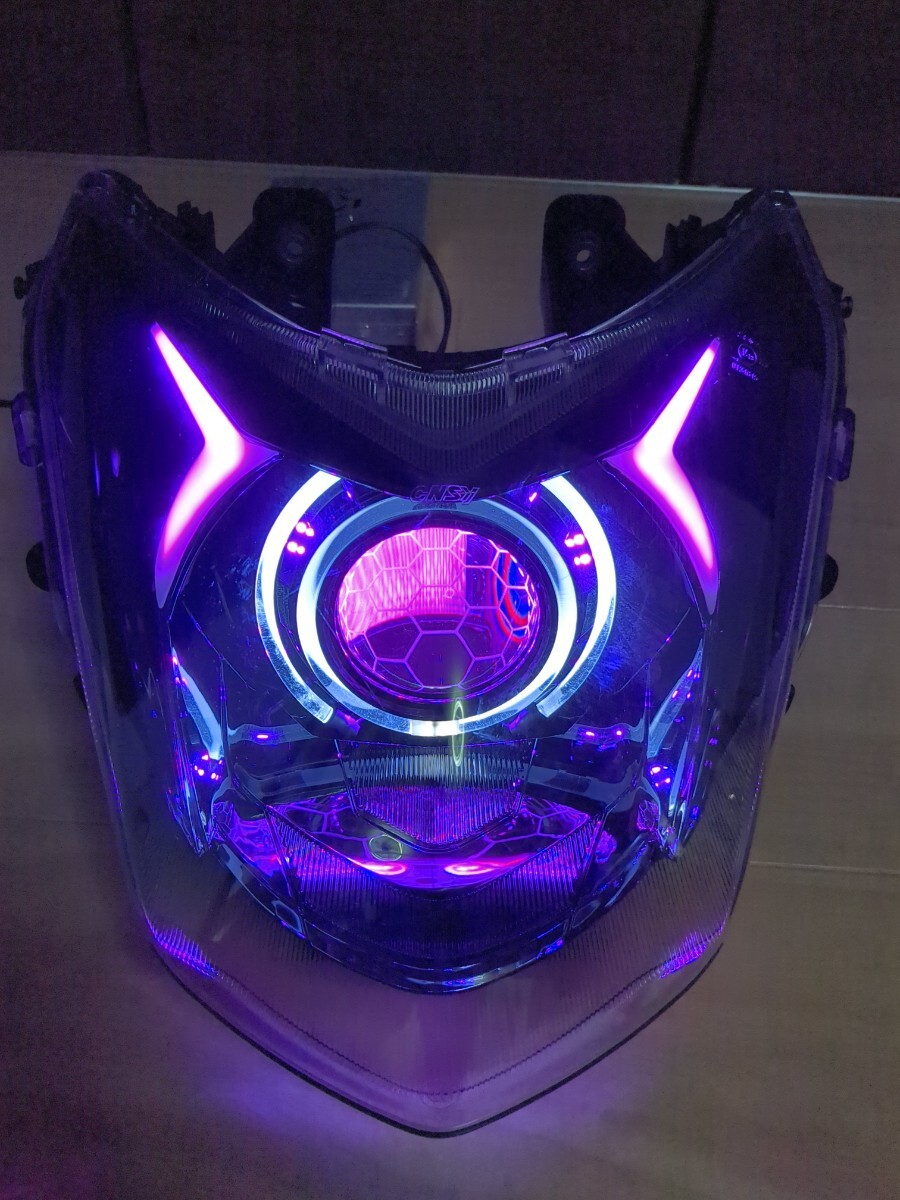 LED シグナスX 4型 デビルアイ 社外ヘッドライト プロジェクター