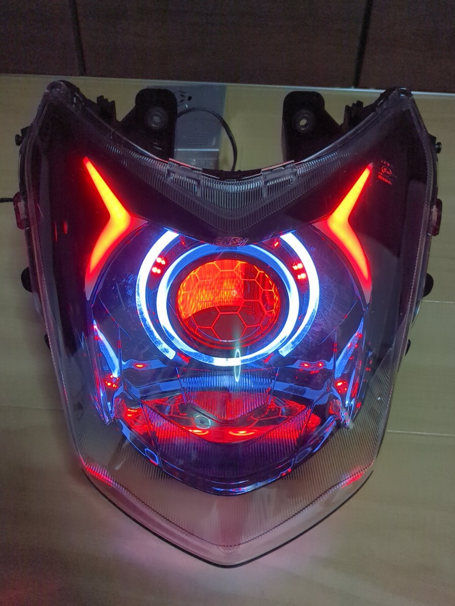 LED シグナスX 4型 デビルアイ 社外ヘッドライト プロジェクター