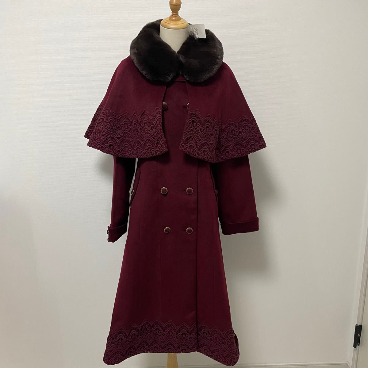 axes femme ダブルブレストケープコート 新品未使用タグ付き コート