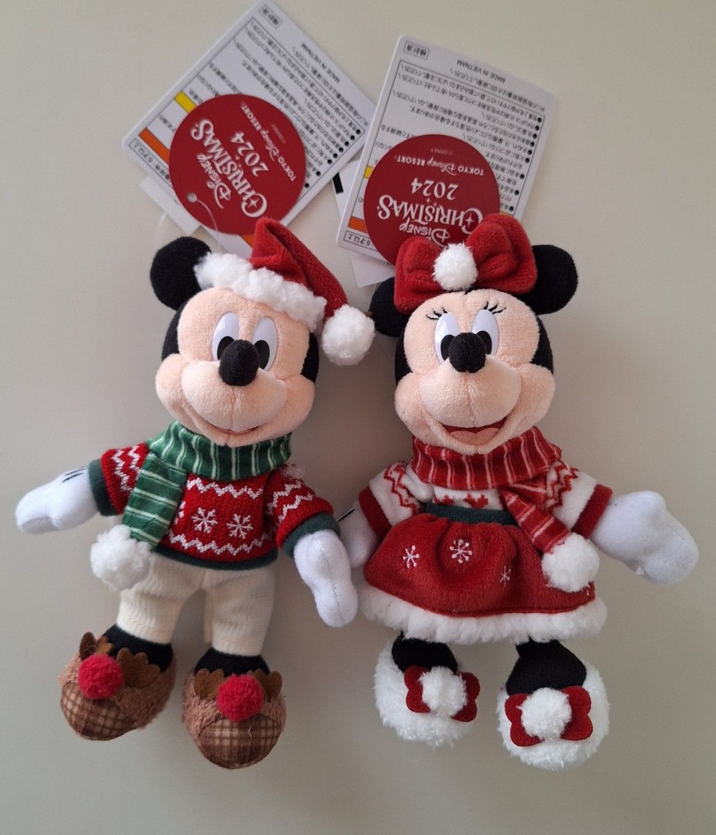 新品】東京ディズニーリゾート クリスマス2024 ぬいぐるみバッジ