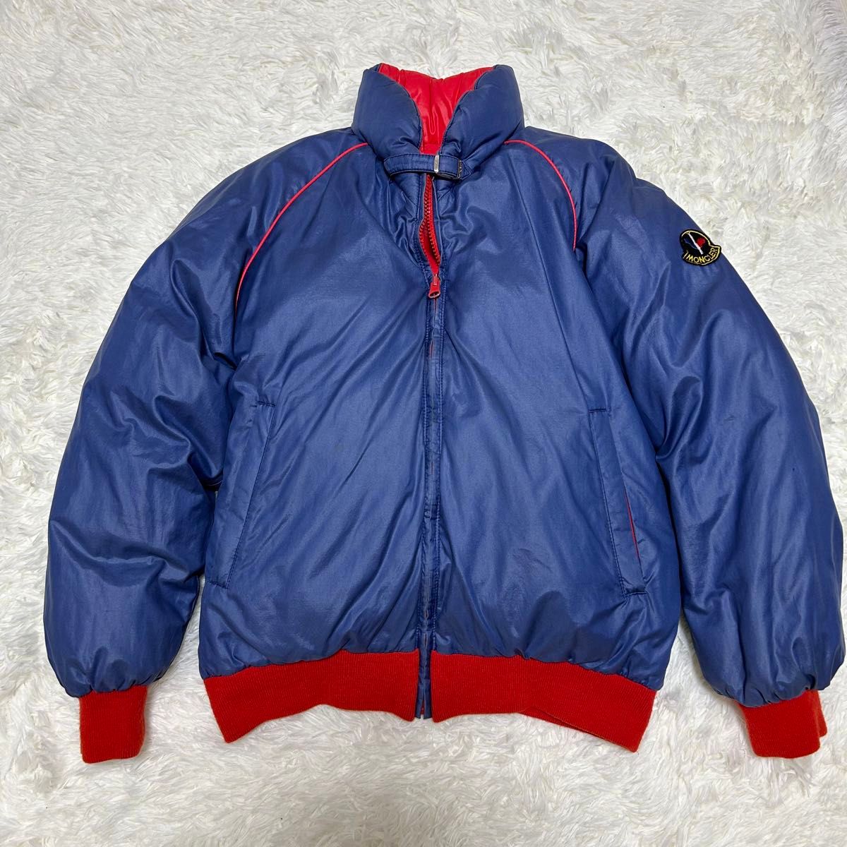 希少/80s】モンクレール ×アシックス ダウンジャケット リバーシブル