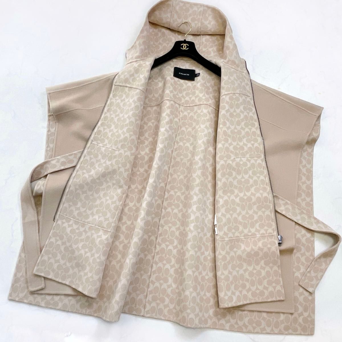 COACH】定価14万 コーチ ダブルフェイス ケープコート ポンチョ｜Yahoo