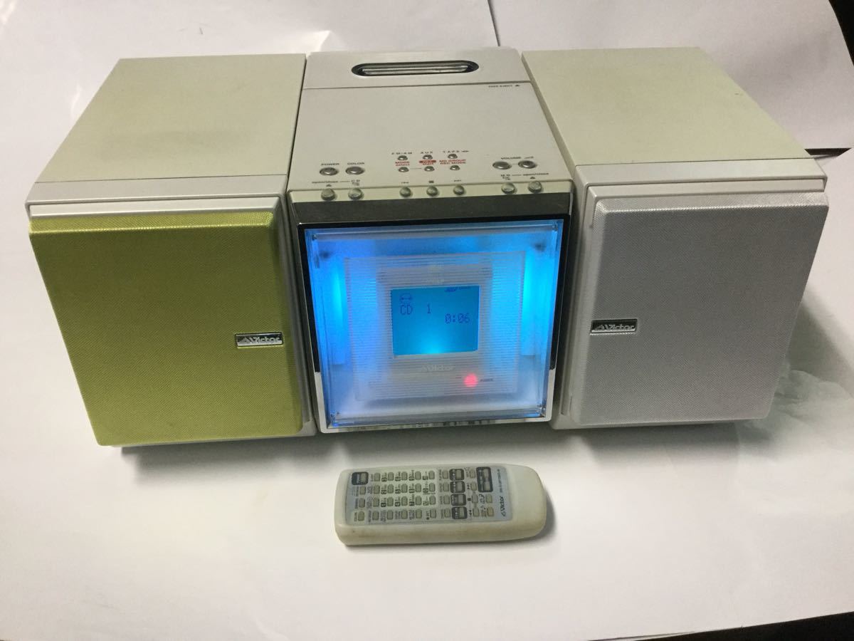 Yahoo!オークション - VICTOR MD/CD/カセットコンポ CA-UXF70MD-W リモ
