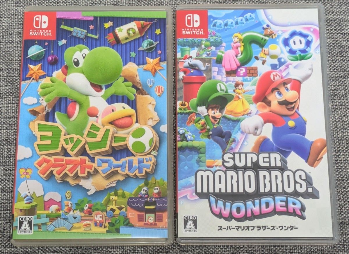 ゲームソフト2本 ヨッシークラフトワールド スーパーマリオブラザーズ