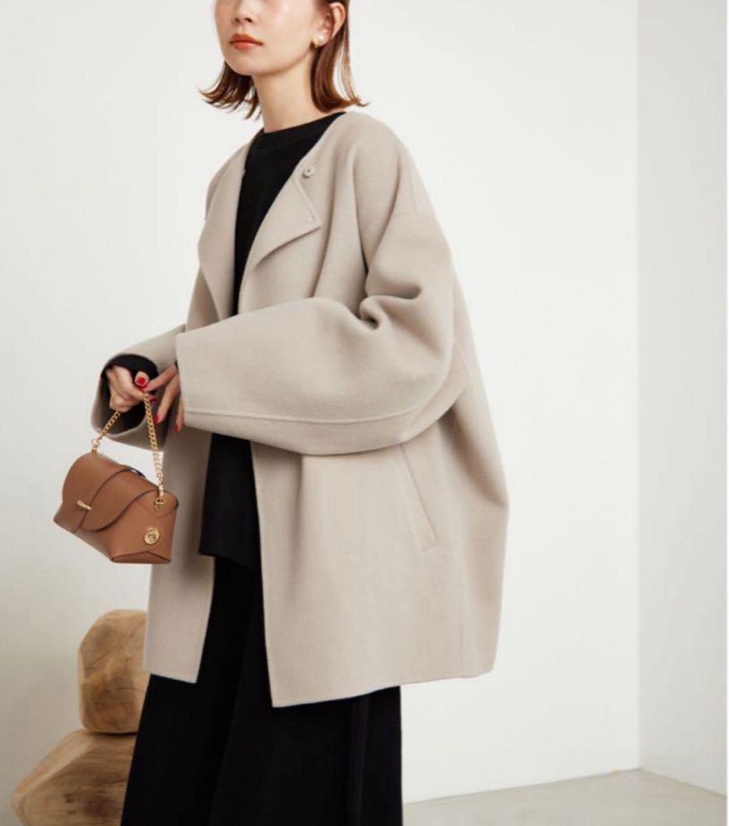 SLOBE IENA HAMILTONダブルフェイスウールショートコート｜Yahoo