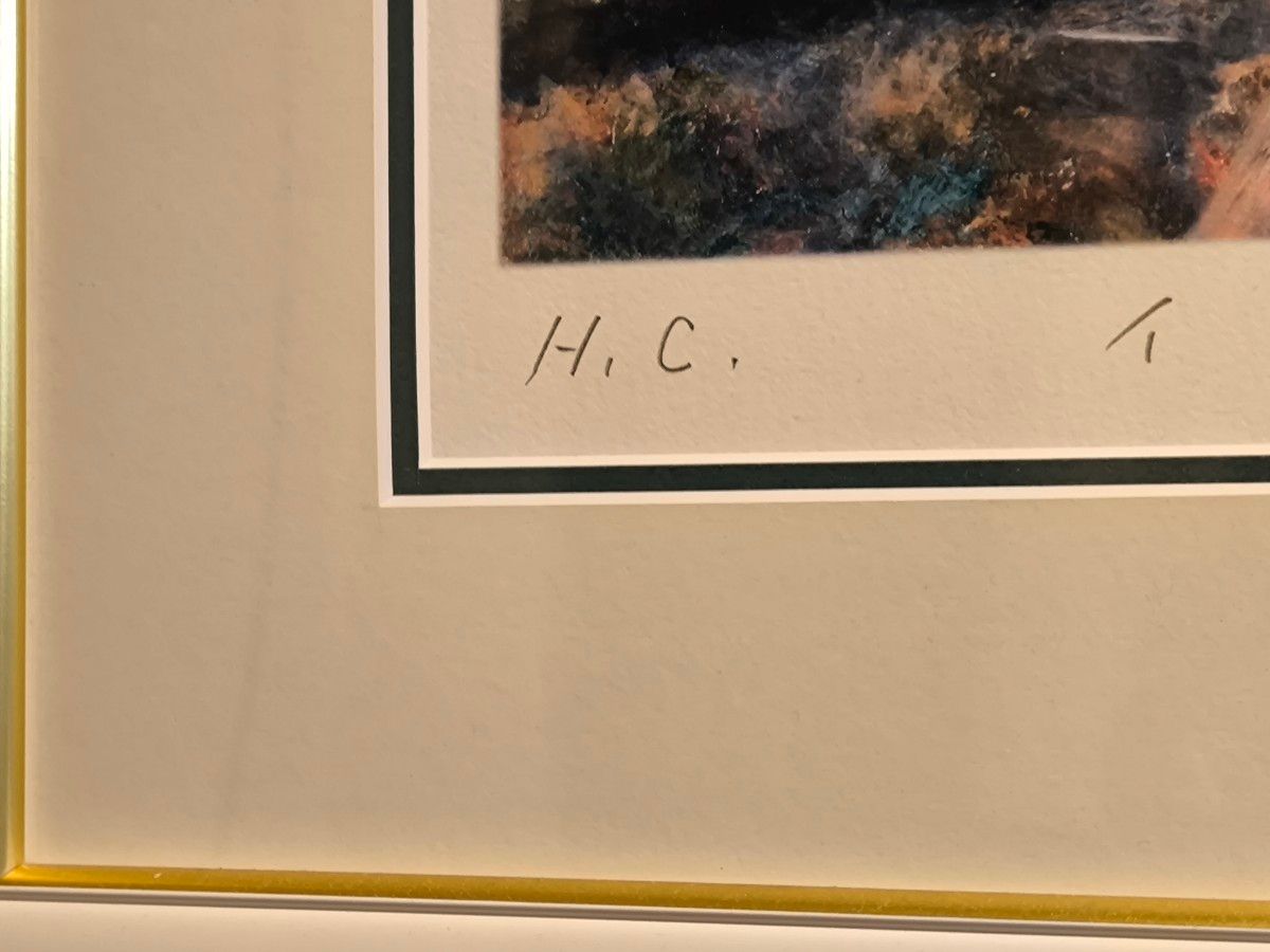 井上直久 イバラード代表作「上昇気流」版画ピエゾグラフ 真作 HC